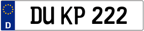 Trailer License Plate